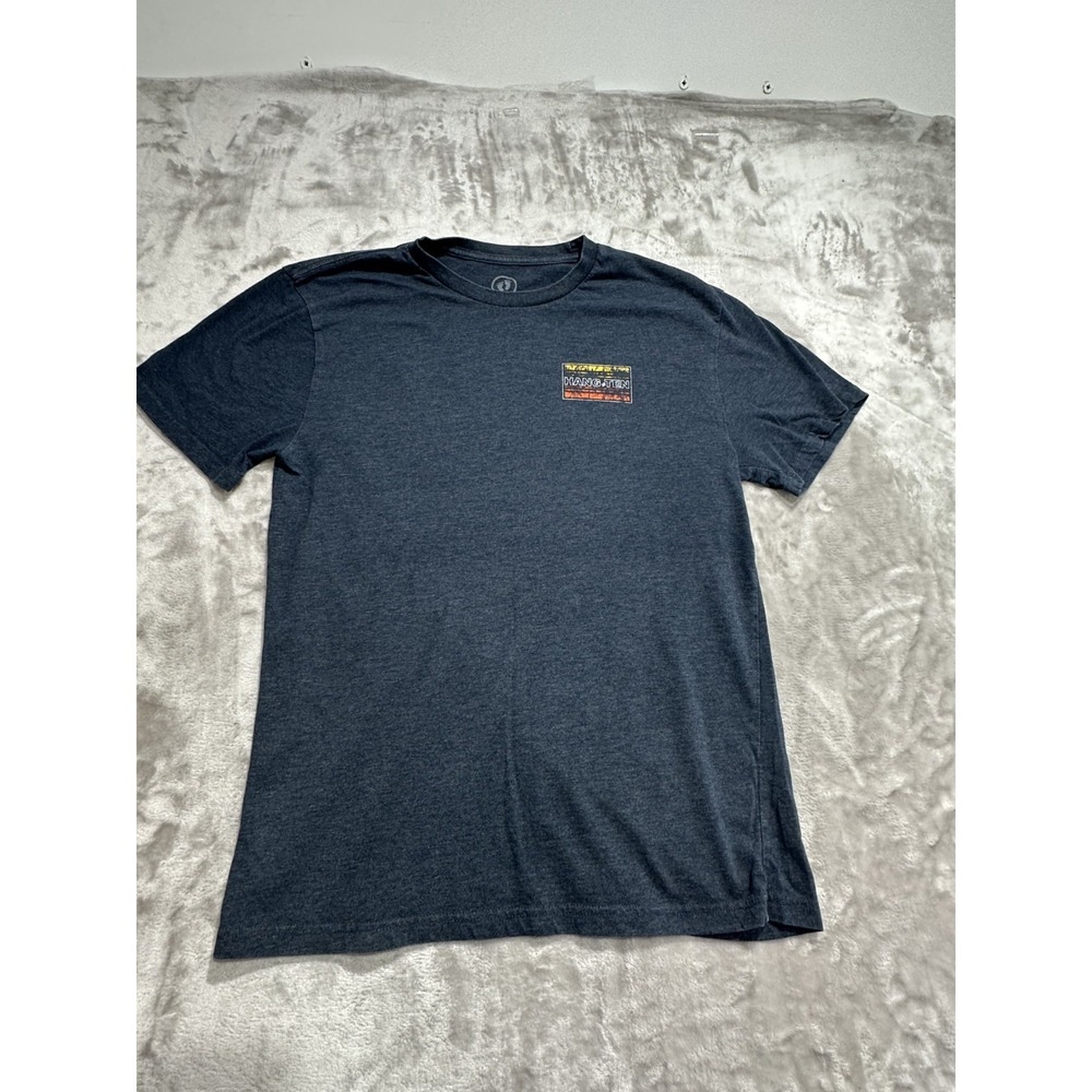 Hang Ten T-Shirt Men's Size Medium Navy Blue Short Sleeve‎ Crew Neck Graphics